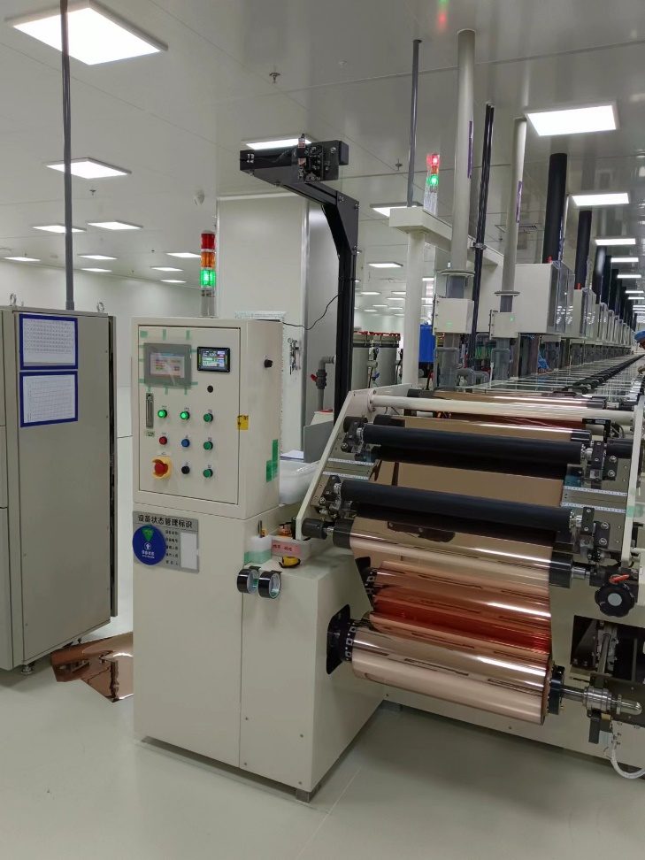 鍍銅製程設備的槽體與收放捲介面